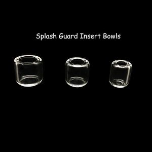15mm 18mm 20mm Splash Guard Quartz Insert Bowl Suitfor bord biseauté plat Top Quartz Banger Nails verre eau Bongs