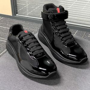 Nouveau style Designer Hommes Femmes Americas Cup XL Sneakers en cuir High Top Chaussures décontractées de haute qualité Sneakers Flats Chaussures d'entraînement extérieur Taille 47 NO53