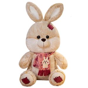Nouveau style jouet en peluche de lapin en peluche en peluche de bonne qualité avec arc écharpe pour les enfants