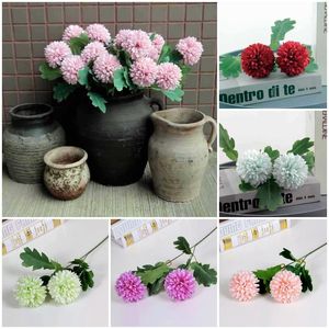 Nouveau style Home Decor Fleurs Artificielles 2 Tête simulation Hortensia DIY Bouquet Partie De Mariage Décoration Mariage Faux Fleur T9I001113