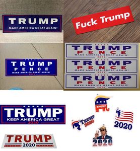 Nuevos estilos Trump 2020 pegatinas para coches 76229 cm pegatina para el parachoques bandera Keep Make America gran calcomanía para Car Styling Vehicle Paster DHL4343676