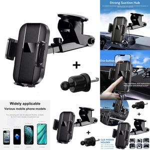 Nouveau Support de montage à ventouse GPS téléphone Support de cellule Mobile pour Huawei Iphone Samsung Support de téléphone de voiture H4l0