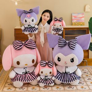 Robe à nœud d'été, poupée Kuromi, jouets en peluche, oreiller de couchage, cadeaux pour filles, nouvelle collection