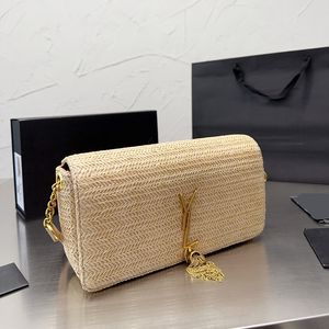 Nouveau été Cool luxe mode bambou plage tissé portefeuille fête marque cadeau diplômé femmes hommes portefeuille