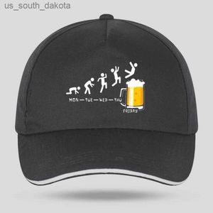 Nouveau été vente chaude vendredi bière mode drôle impression hommes casquettes de baseball décontracté hip hop coton femmes casquette de camionneur chapeau L230523