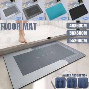 New Super Absorbent Bathroom Mat Non-slip Toilet Non-slip Bathtub Mat Bathroom Entry Door Mat Diatomite Protective Foot Mat