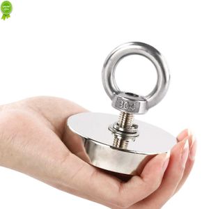 Nouveaux aimants en néodyme super puissants N52 Iman Ima Magneat de pêche magnétique avec boulon à œil à trou fraisé pour la pêche magnétique de récupération