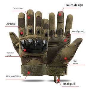 Nuevos guantes tácticos para hombre al aire libre, todo se refiere a protección táctica en deportes, entrenamiento al aire libre, ventilador militar, guantes tácticos para montar