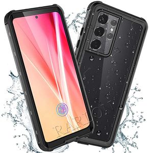 Coque de téléphone étanche à 360° avec protection d'écran intégrée, résistante aux chocs, IP68, pour iPhone 12 Pro Max 11 XR XS Samsung S21 Plus S20 Ultra A32 A52