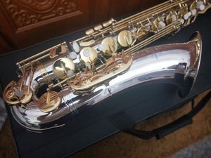 Nouveau Saxophone ténor t-w037, Instruments de musique, ton Bb, Tube plaqué Nickel argent, clé en or avec étui