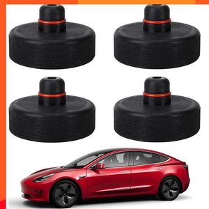 New Tesla modelY Car Lift Jack Stand Rubber Pads Black Rubber Slotted Floor Jack Pad Frame Rail Adapter Universal