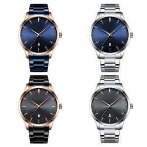 Nouvelles marques de tête pour hommes MELLES BUSIFICATION CASSORATIQUE Classic Black Fashion Watch Brand Quartz Corloge de travail Mentide Mélange d'horloge en acier inoxydable