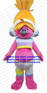 Nouveau trolls DJ Suki Mascot Costume pour adultes Cartoon personnage de personnage costume de fête de vacances ouvrir une entreprise ZX367