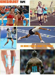New Two Size Elastic Kinesiology Sports Tape Muscle Pain Care Therapeutic Gym Fitness Tennis Running Knee Muscle Protector Scissor