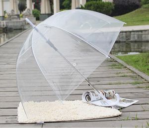 ¡¡Nuevo!! Paraguas Simplicidad con estilo Sombrilla de cúpula profunda Apolo Transparente Chica Hongo Claro