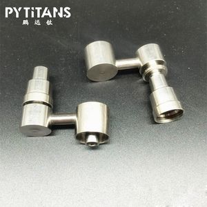Accesorios para fumar Clavos de titanio Brazo lateral 4 en 1 Clavo sin hogar con junta de titanio 10/14 mm DAbber para vidrio