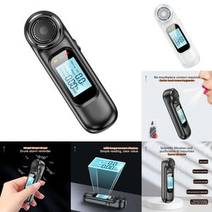 Nouveau alcootest de transport portable à haute sensibilite amélioré avec testeur d'alcool à haleine de charge-C d'affichage LCD Affichage LCD