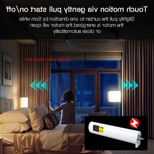 Livraison gratuite Nouvelle mise à niveau WiFi Tuya Smart Curtain Motor Track Système personnalisé RF Remote Alexa Google Home Modes de contrôle multiples Ngemc