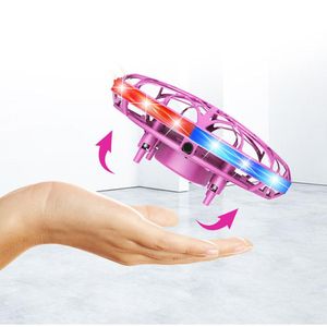 New version Kids gifts UFO five axis induction aircraft suspension gesture control mini drone children toys Induction Flying Toy Spinning Tops smart drone sensor