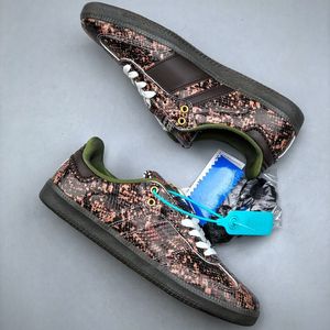 New Wales Bonner Python Diseñador de piel de serpiente zapatos de skate imitando a los abrigos de animales Men Sports Sports 36-45