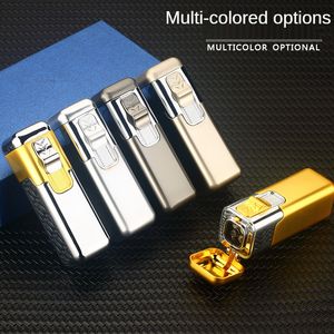 Nuevos encendedores de Gas para cigarros de cuatro boquillas a prueba de viento Jet Metal antorcha Turbo butano encendedor de cigarrillos pistola pulverizadora Gadgets regalo para hombres