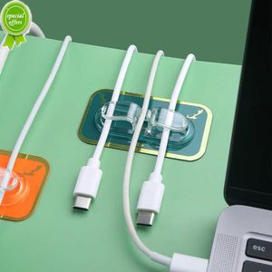 Nouveau fil gestion crochet câble prise organisateur crochet USB câble enrouleur écouteur données ligne support Clip support sans poinçonnage organisateur mural