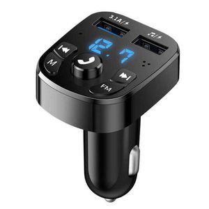 Nouveau chargeur de voiture sans fil Bluetooth Transmetteur FM Audio Double USB Lecteur Mp3 Radio Chargeur mains libres 3.1A Chargeur rapide Accessoire de voiture en gros