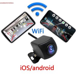 Nouvelle caméra de recul de voiture sans fil WIFI 170 degrés WiFi caméra de recul Dash Cam HD Vision nocturne pour iPhone Android 12V 24V voitures