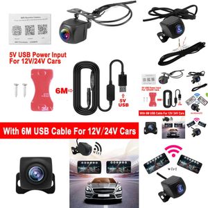 Nouvelle voiture sans fil View arrière WiFi 170 degrés WiFi Inversion de caméra Dash Cam HD Night Vision Mini pour iPhone Android 12V CARS