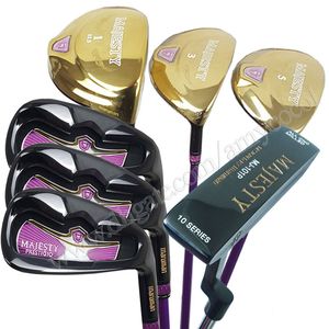 New Women Golf Clubs Maruman Majesty Prestigio 9 Clubs Completos Sets Golf Drive Fairway Putter Putter Irons L Flex Graphite Golf Eje