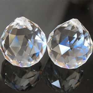 Nouveau merveilleux suspendu boule de cristal clair sphère prisme pendentif entretoise perles pour la maison mariage lampe en verre bateau rapide