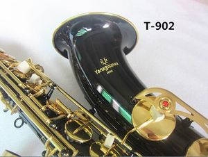 Nouveau YANAGIS T-902 Tenor Sax Marque Tenor Saxophone Instruments de musique Bb Tone Noir or clé en laiton Tube Or Clé Sax Avec Étui embout
