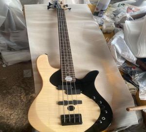 New Yin Yang Natural 4 String Electric Bass Guitar Body Body EMG Pickups Black matériel Diagramme de l'univers China Made Sigant7276105