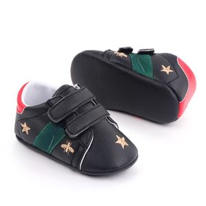 Zapatos de primeros pasos para bebés recién nacidos, zapatos de suela blanda de PU para niños pequeños, zapatillas de deporte para niños, zapatos de cuna