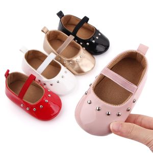 Zapatos de vestir de princesa clásicos antideslizantes para bebés recién nacidos, niñas pequeñas, primeros andadores, zapatos de cuna