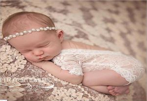 Recién nacido Baby Lace Comper Baby Girl Lindo Petti Jumpsuits Infant para niños Po Clothing Bodysuits 03M KBR017766270