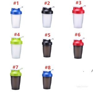 NewCreative 500ml Deportes Vasos de agua Portátil PP Tazas de plástico Viajes al aire libre Fitness Shake Cup 8 Estilo EWD6856