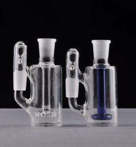 Narguilés en verre épais Pomme de douche bleue Bong en verre Cendrier 18,8 mm Cendrier transparent 18 Pommeau de douche percolateur