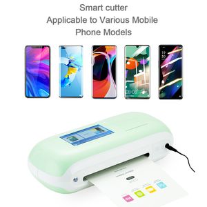 Date automatique Mini Film Machine de découpe traceur intelligent TPU Hydrogel feuille films téléphone portable protecteur d'écran pour iPhone 12