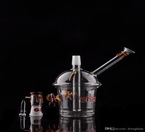 Le plus récent Cheech Fumer Recycler Cyclone Dabs Pipes Starbuck Cup Petits pieds et Logo Tortue Pipes En Verre D'eau Bubbler Vaporisateur5828491