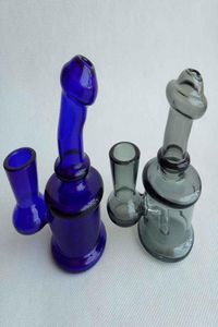 El más nuevo Mini Bongs de vidrio de colores Hookah Tubos de agua de 35 pulgadas Plataformas petrolíferas Pyrex Reciclador grueso Nano Bubbler 2 colores eligen 14 mm Hembra 9656128