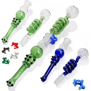 Crâne image Vente en gros Autres accessoires pour fumeurs Banger en verre clou 14mm joint mâle deux types pour bangs brûleur à mazout en verre