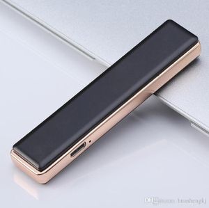 Le plus récent coloré USB cyclique charge briquet en plastique coupe-vent portable conception innovante pour cigarette Bong fumer Pipe DHL gratuit