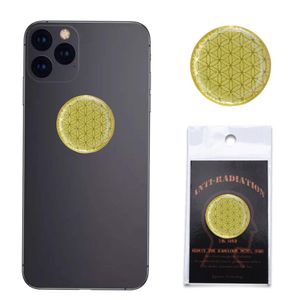 El más nuevo diseño 5G Anti Radiation Round Golden Sticker 3000cc Protector de salud contra EMF Mobile Phone Sticker