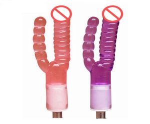 Los más nuevos consoladores dobles masturbador doble cabeza consolador realista placer vaginal y anal accesorios para máquinas sexuales productos para adultos 2515384
