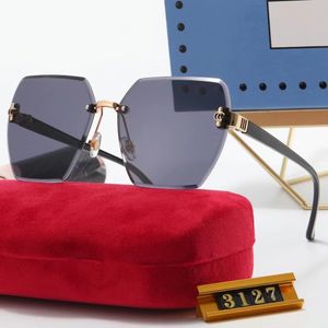 Le plus récent concepteur de lunettes de soleil sans cadre polarisé lentilles œil de chat marque de lunettes de soleil de luxe pour hommes femmes pilote soleil UV400 usine lunettes lunettes de soleil lunettes de soleil polaroïd lentille