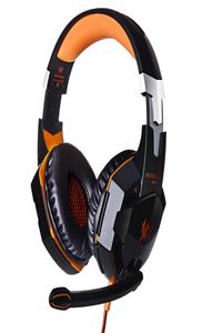 Les plus récents casques G2000 Overear jeu casque de jeu casque écouteur bandeau avec micro stéréo basse lumière LED pour PC jeu rapide Shi7113089