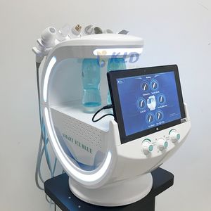 El más nuevo inteligente Ice Blue 7 en 1 Hydra Beauty facial Hydrodermabrasion Microdermabrasion Machine Magic Mirror Skin Analyzer Face lifting