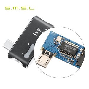 Livraison gratuite Date Mini SMSL IVY Protable Hifi Audio USB DAC Décodeur numérique Amplificateur de casque AMP 48kHz / 16bit pour téléphone mobile Android