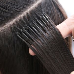 Extensions de cheveux humains Remy Micro Loop les plus récentes 14-26 